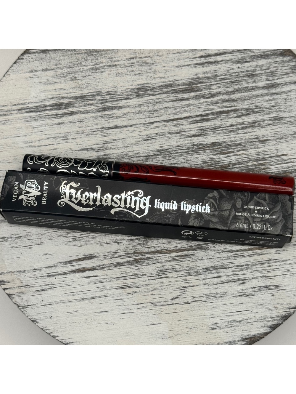 Kat Von D Everlasting Liquid Lipstick NAHZ FUR ATOO Red Full Sz New in Box RARE